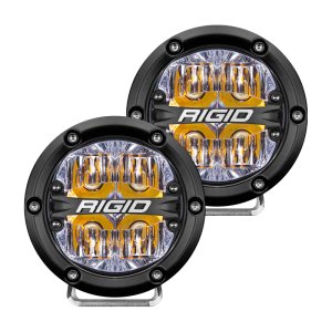Toyota 4Runner A-Pillar LED Light Kit - Rigid Industries - 360-Series Drive - Black - `10-`20